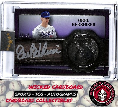 Orel Hershiser 2025 Topps Five Star Silver Signatures Purple #FSS-OH /25 Dodgers