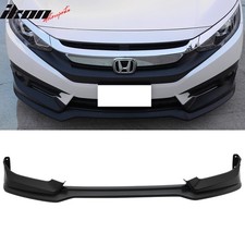 Fits 16-18 Honda Civic Sedan Coupe Gen Mug Style Front Bumper Lip Unpainted Pp