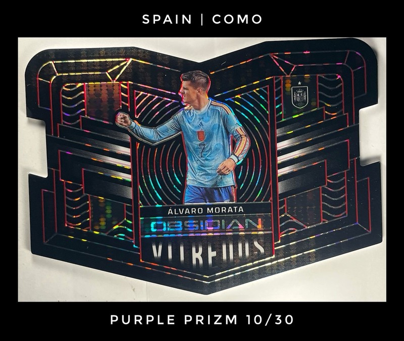 Morata Álvaro | 2022 Obsidian Soccer #16 | Vitreous Electric Etch Purple /30