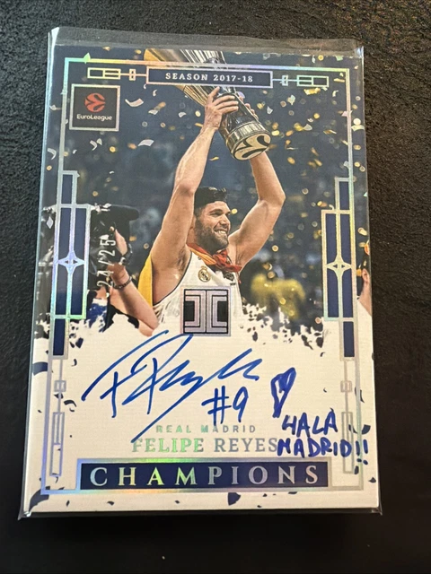 2025-26 Impeccable Euroleague Felipe Reyes Auto /25 Inscribed