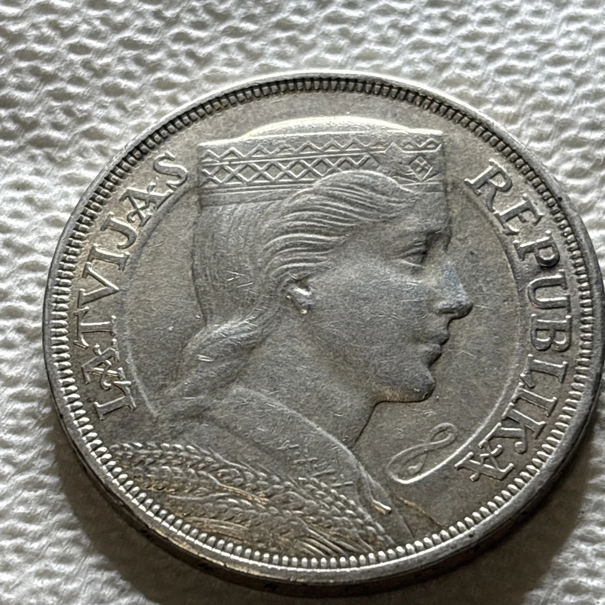 日本製 ラトビア銀貨5ラット 1931年25g コレクション