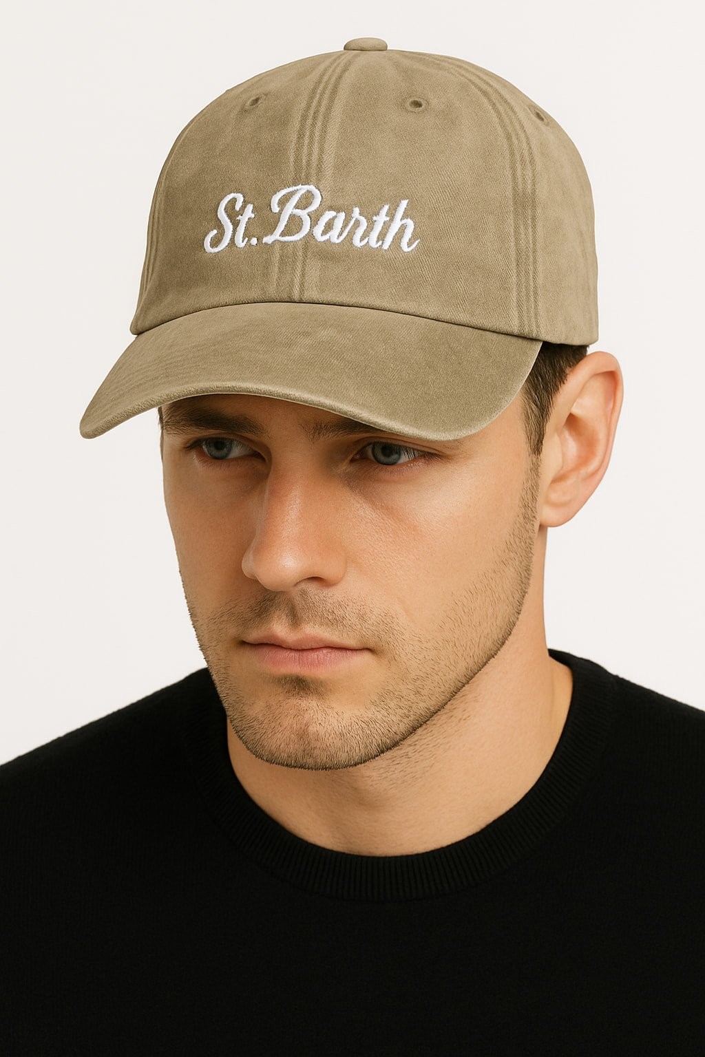Модель бейсбольного клуба Cappello baseball da Uomo Saint Barth Taglia TAGLIA UNICA бежевого цвета