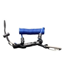 Diving Safety Lanyard Spiral Spring Coil Lanyard Swivel Hook Camera -Lost4279