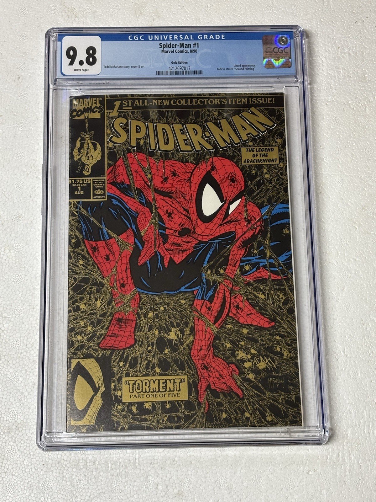 Spider-Man #1 (2nd Printing Gold Edition) Value - GoCollect