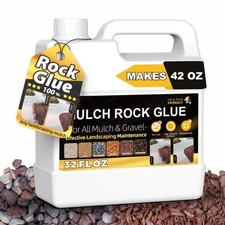 Strong Mulch  Rock Glue for Landscaping, Makes 42oz Gravel Binder, Pea Grave...