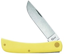 Case Yellow Cv Sod Buster Jr Folding Knife Chrome Vanadium Skinner Blade