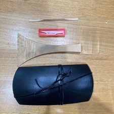 Shamisen Drumstick Black Body Hook Piece And Wooden Long Case Set