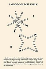 A Good Match Trick Harry Houdini Poster Print