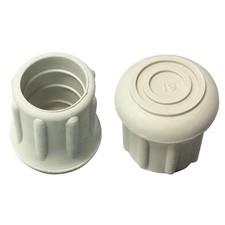 GRAINGER APPROVED LTB 19G Furniture Protective Leg Tips,7/8 in Dia 16ZM95