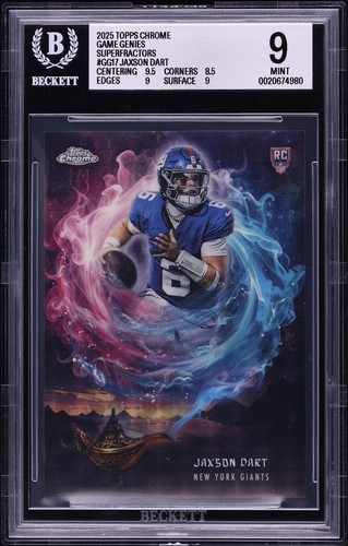 2025 Topps Chrome Jaxson Dart Genies Superfractor 1/1 Rookie BGS 9 Case Hit