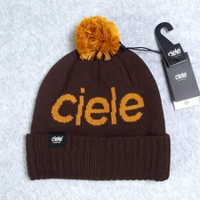 Ciele Athletics CLXC Pom Beanie Brown Gold Century Caralotte OSFM Unisex NEW