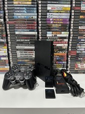 Sony PlayStation 2 black Slim OEM Bundle– Clean, Tested, Ready to Play+ 2 Games