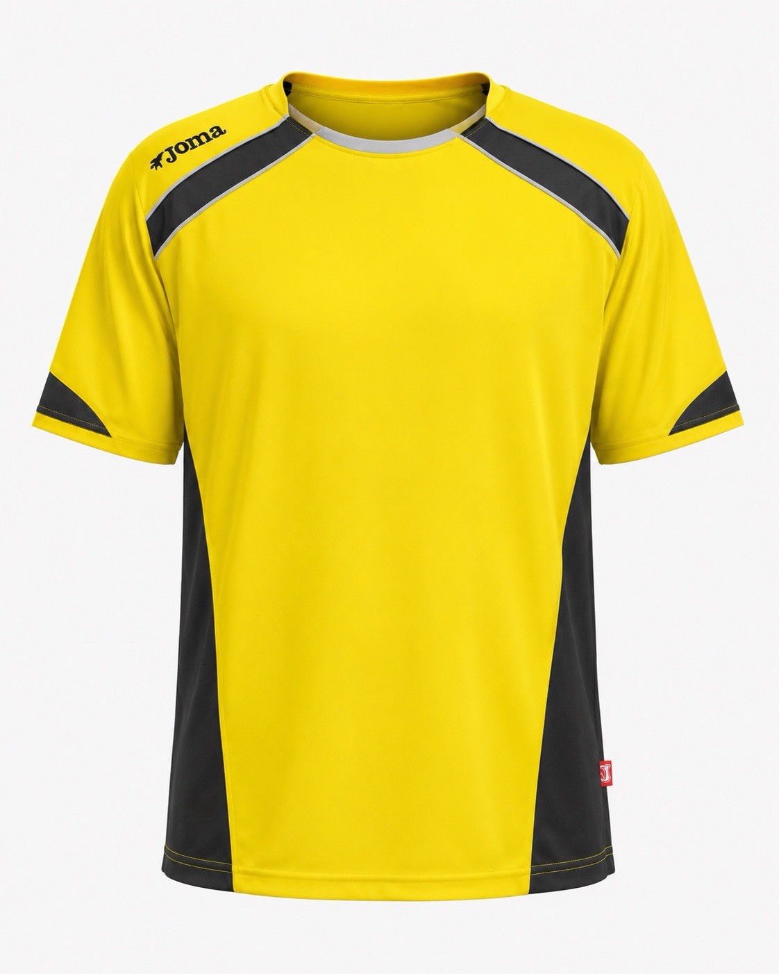 Vintage Joma Athletic Soccer Futbol Jersey Yellow Black Short Sleeve Size M