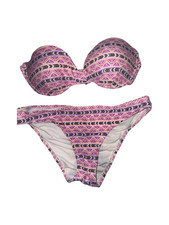 Pink Geometric Bikini Set Size XL