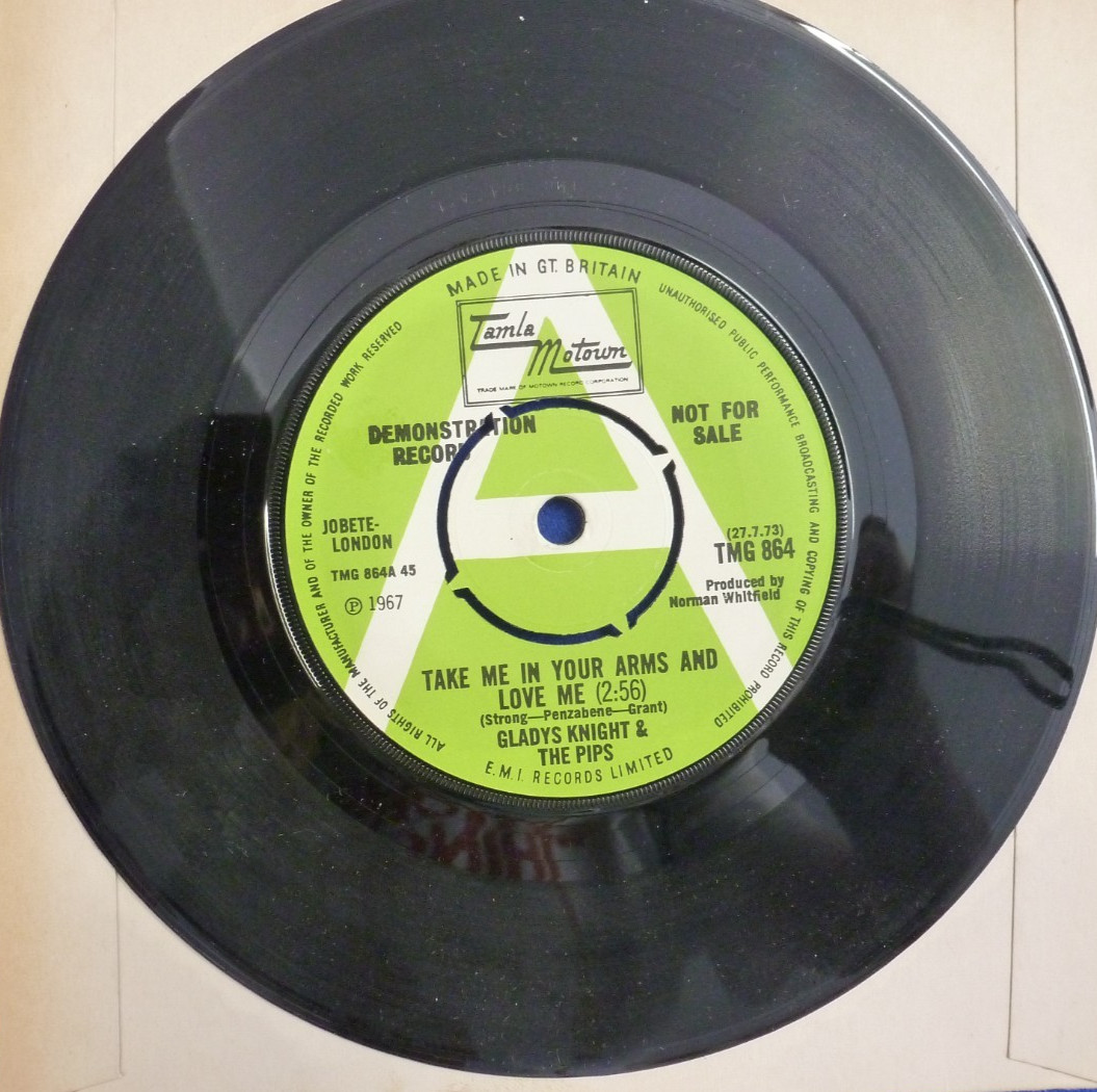 photo of Gladys Knight The Pips-take Me In Your Arms Tamla Motown Demo 7 Tmg 864