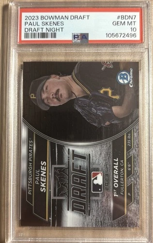 2023 Bowman Draft - Bowman Draft Night Paul Skenes #BDN-7 (RC) PSA 10