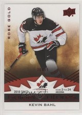 2020-21 Team Canada Juniors Golden Futures Rose Gold 26/99 Kevin Bahl #GF-5 8tn