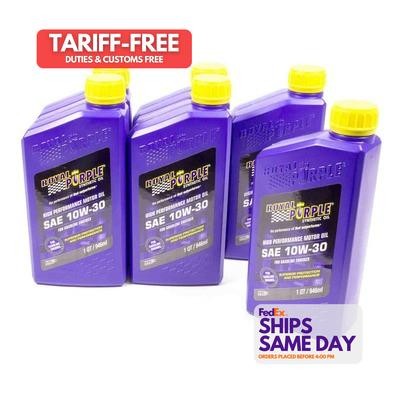 Royal Purple 6130, Set of 6 10W30 Multi-Grade Sae Oil Case 6X1 Quart Performance