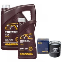 MotoröL Set TDI 5W-30 API SN/CH-4 6 Liter + ÖLfilter FüR Citroen Jumper Peugeot
