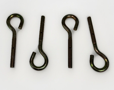 4 Piece  1/4-20 x 4 inch Bent Eye Bolt