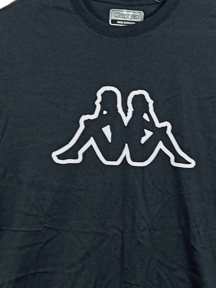 Kappa T-shirt Homme Logo Noir Sport Coton (EU 48, INT M) - Photo 2/4