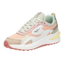 Pepe Jeans Winslow Young - Sneakers In Pelle Con Zeppa Beige - Taglia 38 Scarpe