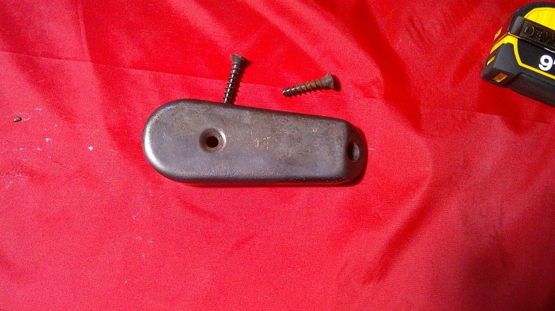 Mauser k98 Butt Plate with Screws w/ mililatry markings