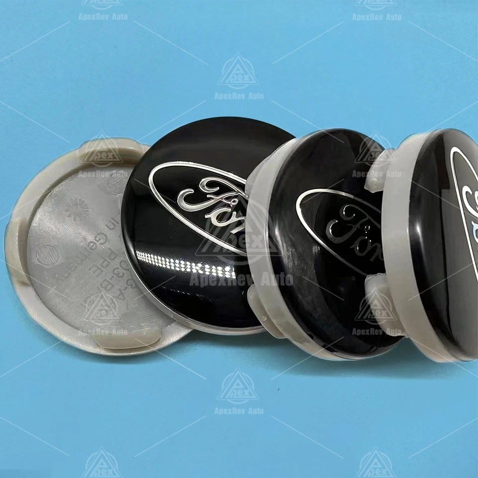 4PCS SET Wheel Center Caps 54mm Rim Emblem Hubcaps Cover Badge 2 ⅛" 54mm Black Foto 4 de 4