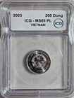Vietnam 200 Dong 2003 ICG MS 69 PL