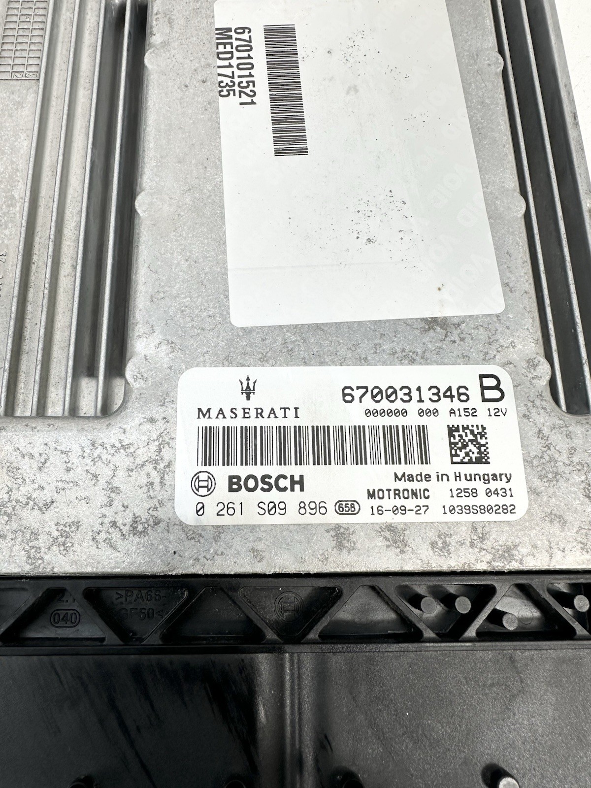 14-17 Maserati Ghibli S ECU ECM Engine Computer Control Module 670031346B OEM