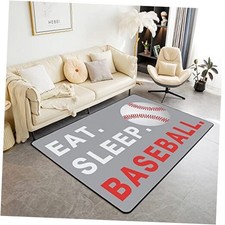 Baseball Rugs for Living Room Bedroom Boys Ball Sports Theme Living Room Rugs