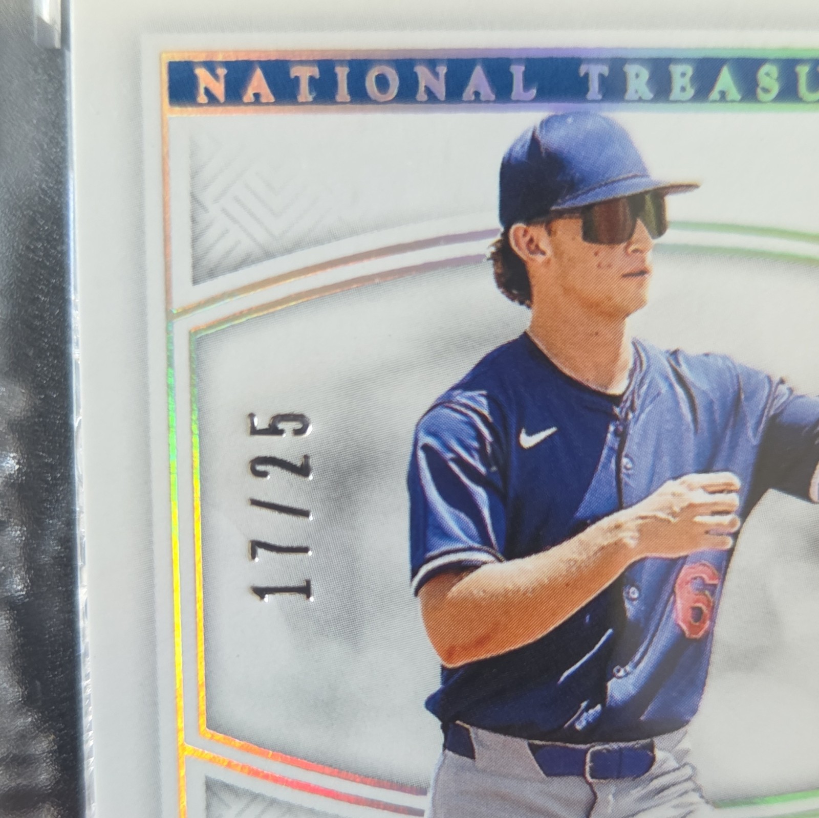 2025 National Treasures  Lindsey Colossal Patch Auto Holo Silver 17/25 Dodgers view 8