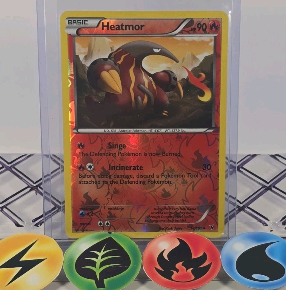 Pokémon TCG Heatmor 18/101 Noble Victories Reverse Holo 2011 LP