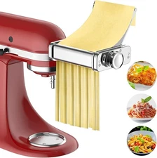 3 in 1 Pasta Attachment for Kitchenaid Stand Mixer, All Metal Pasta Maker Kitche