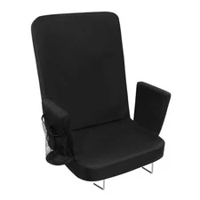  Stadium Seat with Back Support, Comfortable Padded Cushion, Folding Bleacher 1