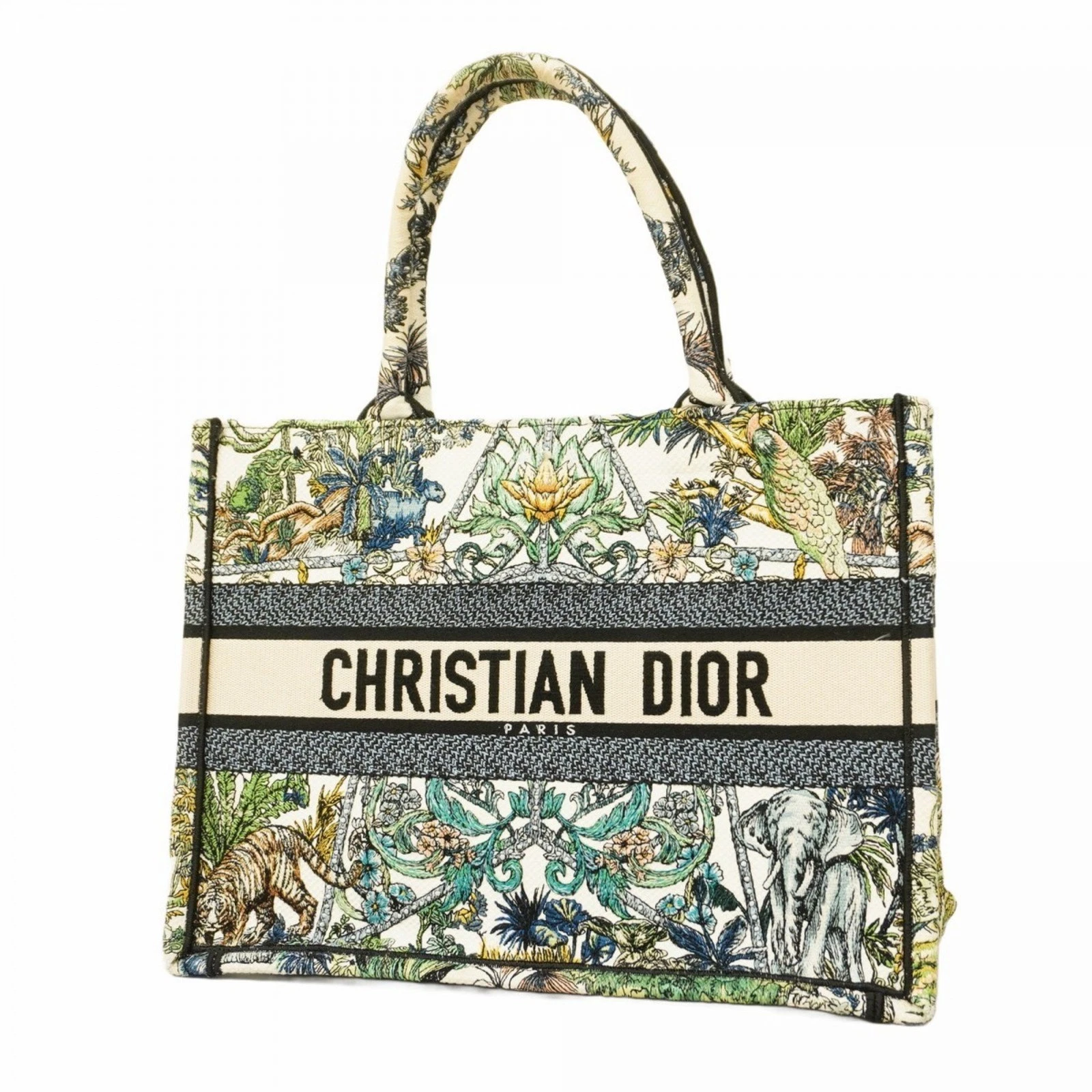 Sac fourre tout toile multicolore Dior Book authentique