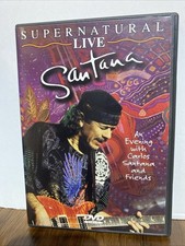 Santana Supernatural Live Arista DVD Carlos  Santana Dave Matthews Very Good