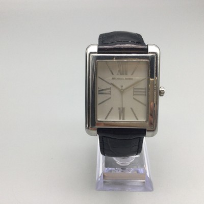 Michael Kors Watch Mens 36mm Silver Tone MK-2242 Rectangle  display picture 3
