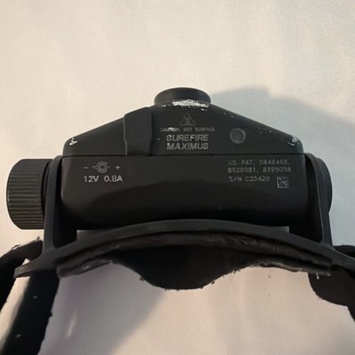 SureFire Maximus LED Headlamp, Li-Ion Battery Powered, Adjustable Strap, Black