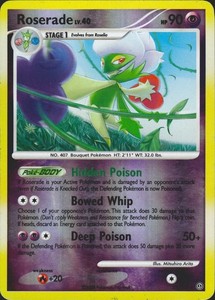 Roserade 23/100 Reverse Holo Rare Stormfront Pokémon Card LP