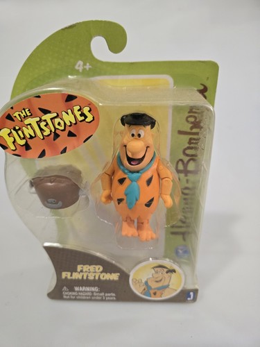 THE FLINTSTONES FRED ACTION FIGURE W/ HAT MOSC HANNA BARBERA 2012  - Picture 2 of 7