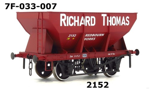 Dapol 7F-033-007 24t Stahltrichter 2152 Richard Thomas in roter Oxidlackierung | Condition: New