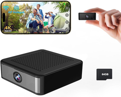 UCOCARE Mini Kamera Überwachungskamera Innen Ohne WLAN, 4K Mini Überwachungskame