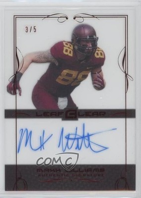 2015 Leaf Clear Base Red 3/5 Maxx Williams #BA-MW1 Rookie Auto RC 5o1