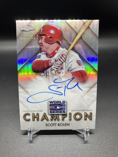 Scott Rolen #WSC-SR 2025 Topps Chrome World Series Champion Autograph card
