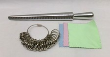 Metal Ring Sizer Gauge Mandrel Finger Sizing Measure Stick Standard Tool Sliver