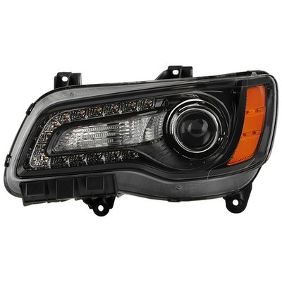 Headlight HD-JH-CHR30011-HID--BK-L Driver Side Black Factory Style Projector