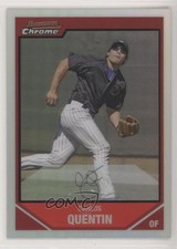 2007 Bowman Chrome Refractor Carlos Quentin #12 0qr0