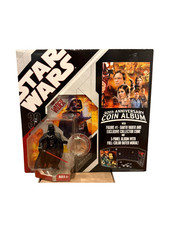 Star Wars 30th Anniversary Coin Album Darth Vader Action Figure Hasbro Sealed