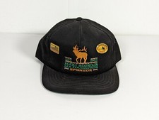 Vtg 1984 Made in the USA Rocky Mountain Elk Foundation Baseball Hat W 2 Pins